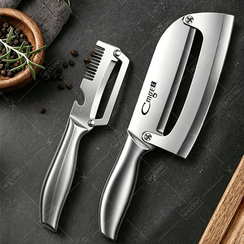 Onion Holder Slicer - Stainless Steel Peeler Kitchen-Specific Peeler with