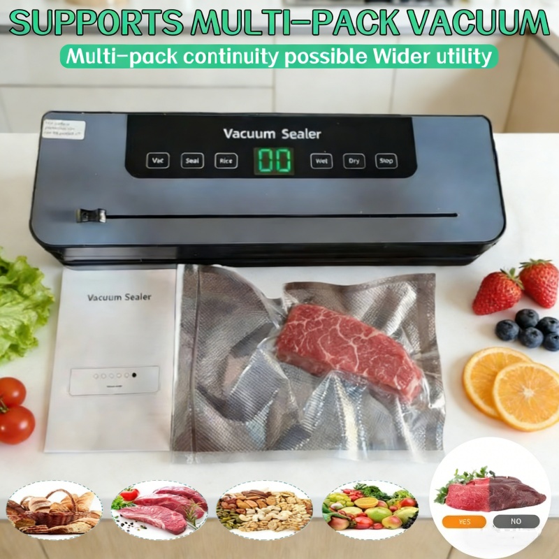 Meal Prep Vacuum Sealer - 2026 6-in-1 Automatic Electric Vacuum Sealer