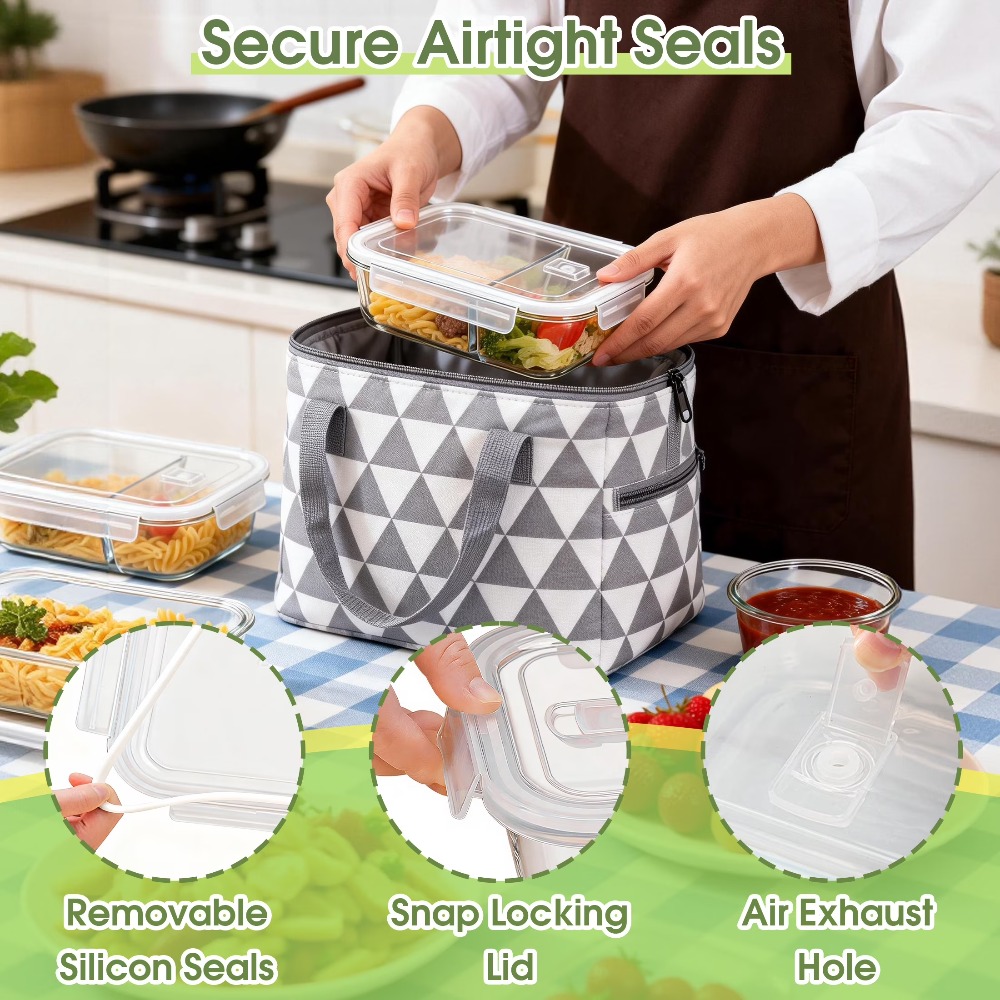 Glass Food Storage Containers  - огляд і ціна Meal Prep Glass Containers Oven Safe