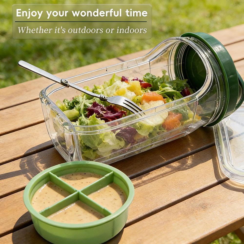 Portable Salad Container Jar w - огляд і ціна Meal Prep For Office
