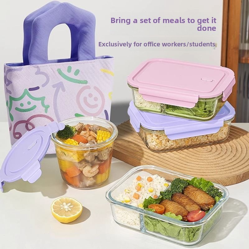 High Aesthetic Glass Lunch Box - огляд і ціна Meal Prep For Office