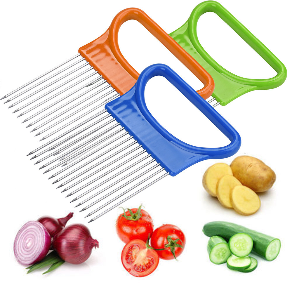 Stainless Steel Onion Needle O - огляд і ціна Onion Holder Slicer