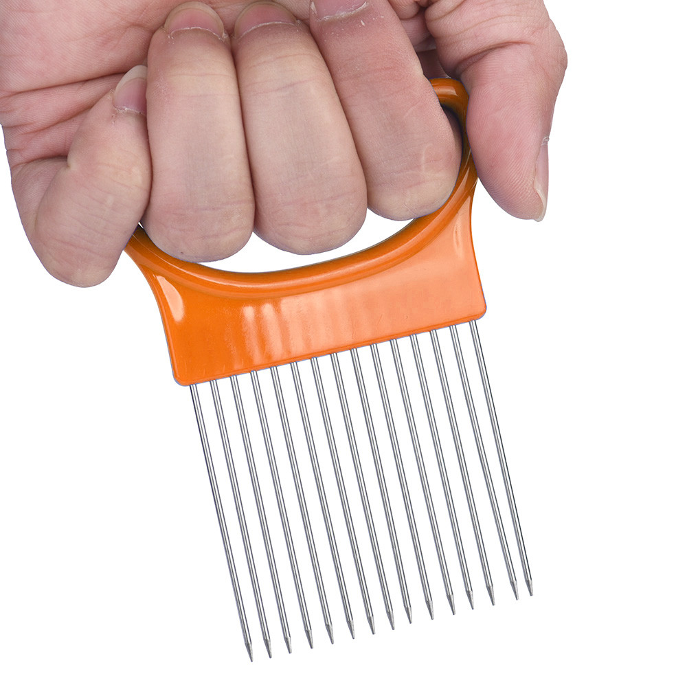 Stainless Steel Onion Needle O - огляд і ціна Onion Holder Slicer