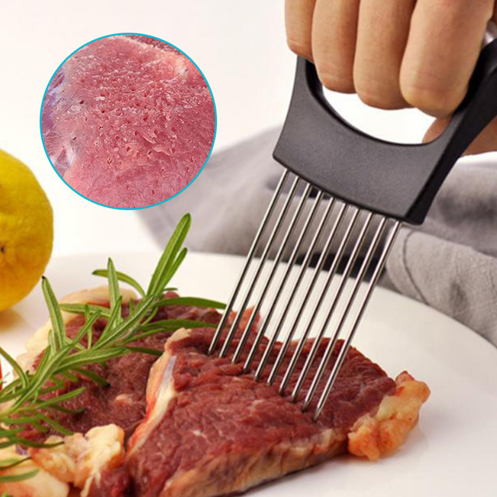 1pc Stainless Steel Onion Slic - огляд і ціна Onion Holder Slicer