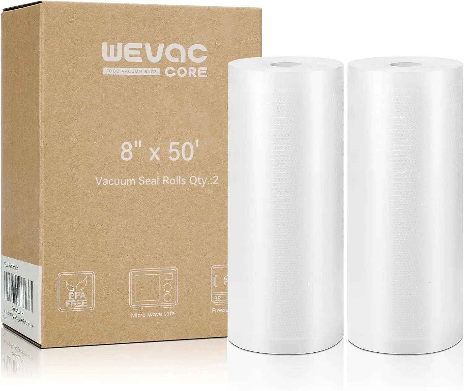 Vacuum Sealer Bags 8x50 Rolls  - огляд і ціна Meal Prep Vacuum Sealer