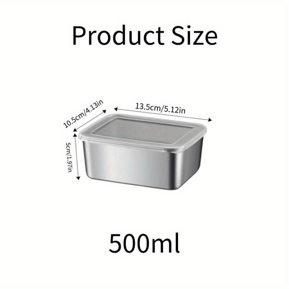5pc Stainless Steel Food Stora - огляд і ціна Meal Prep For Office