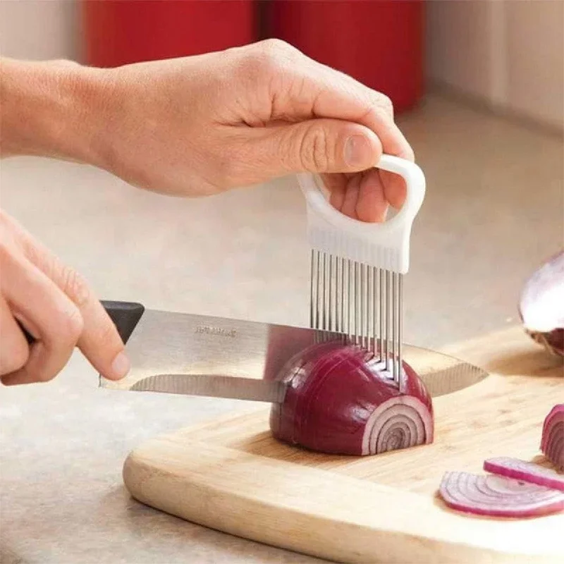 Onion Needle Onion Fork Vegeta - огляд і ціна Onion Holder Slicer
