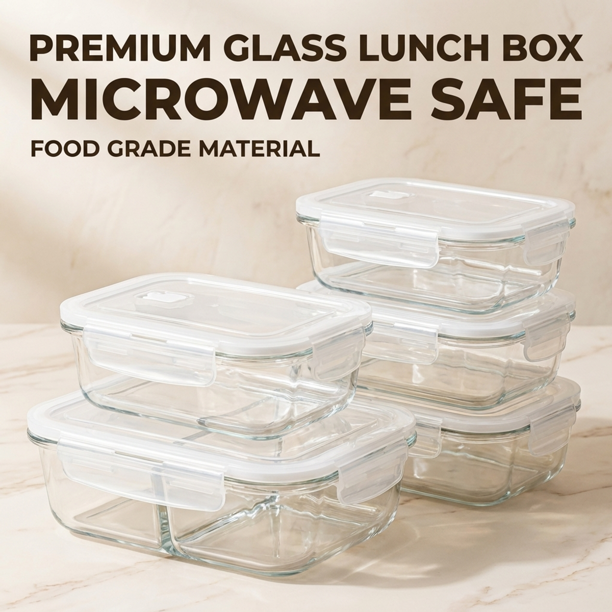 High Borosilicate Glass Food S - огляд і ціна Meal Prep Glass Containers Oven Safe