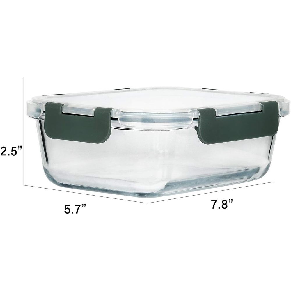 8-Pack, 30 oz Glass Meal Prep  - огляд і ціна Meal Prep Glass Containers Oven Safe
