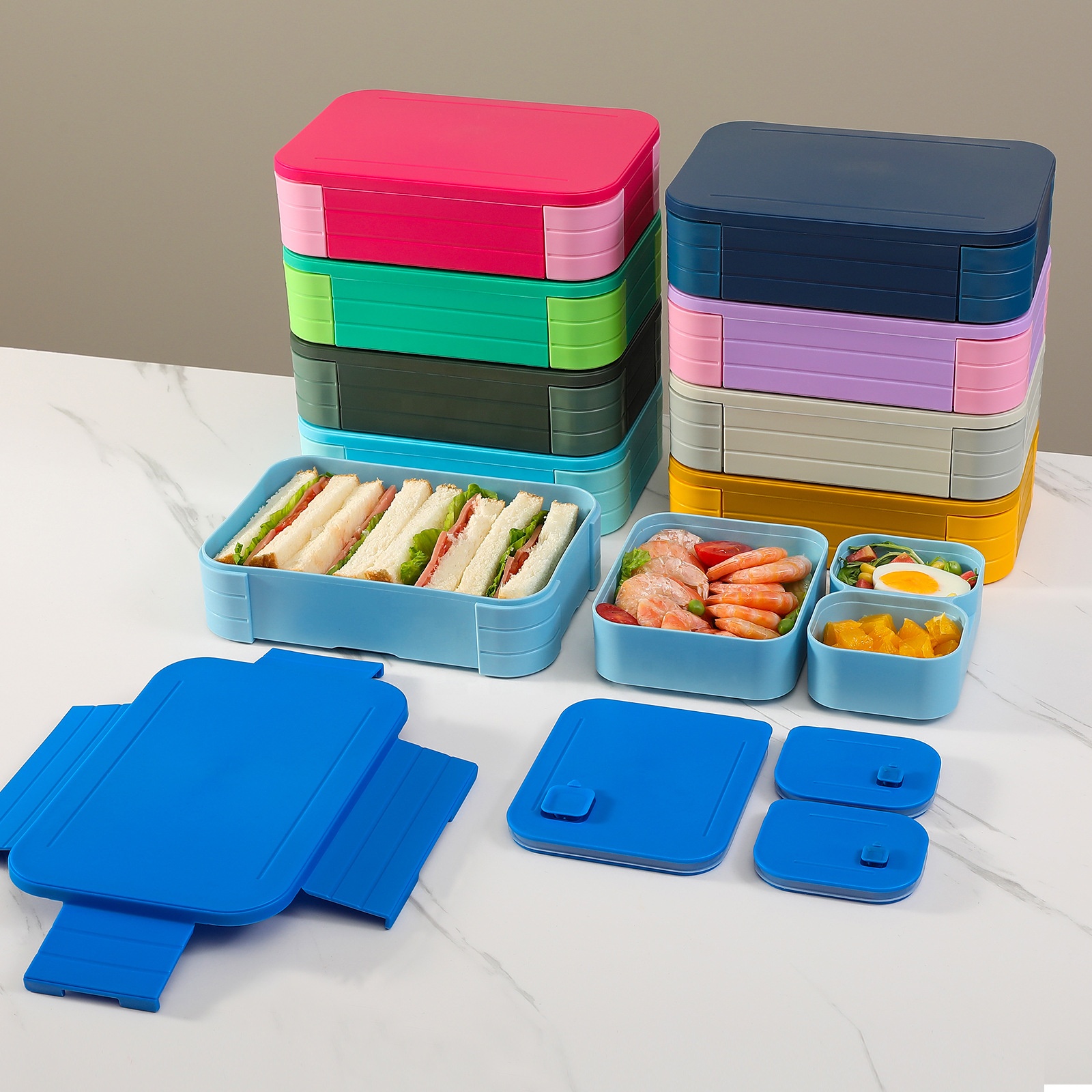 Modern Bento Lunch Box 4 Compa - огляд і ціна Meal Prep For Office