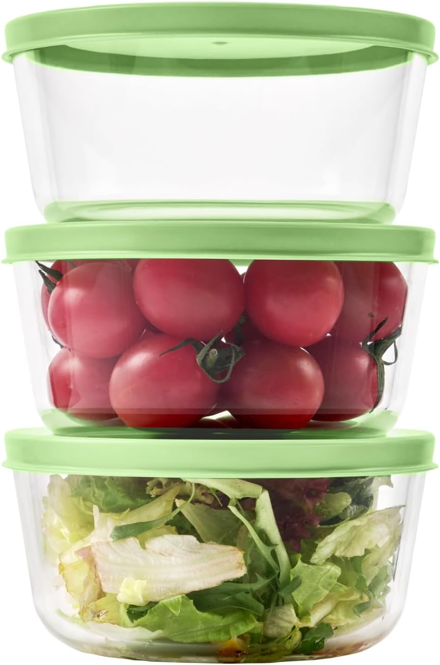 6-Piece Glass Food Storage Con - огляд і ціна Meal Prep Glass Containers Oven Safe