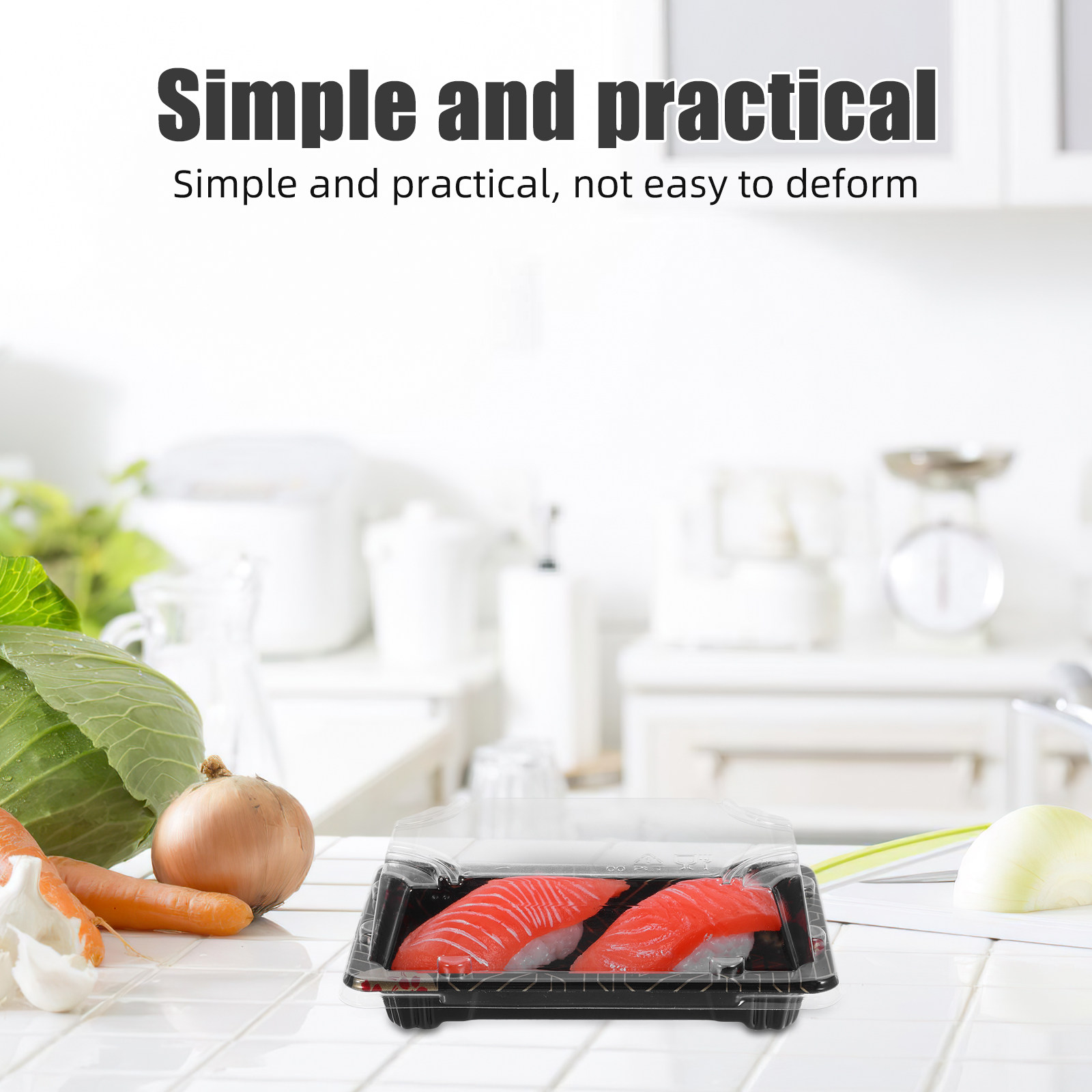 50Pcs Japanese Sushi Container - огляд і ціна Meal Prep For Office