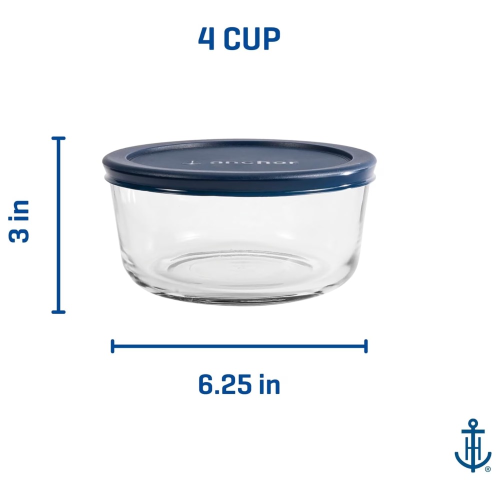 2 Pack Round Glass Food Storag - огляд і ціна Meal Prep Glass Containers Oven Safe