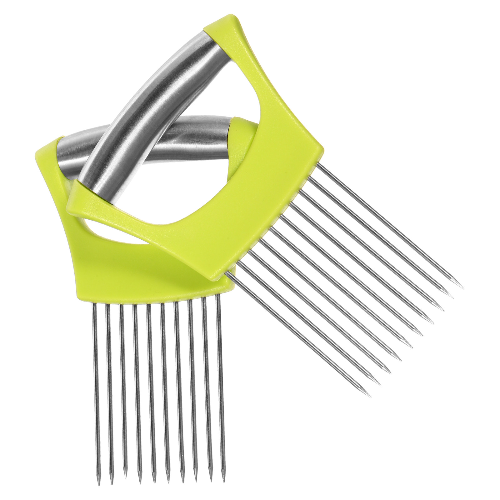 2Pcs Stainless Steel Onion Sli - огляд і ціна Onion Holder Slicer