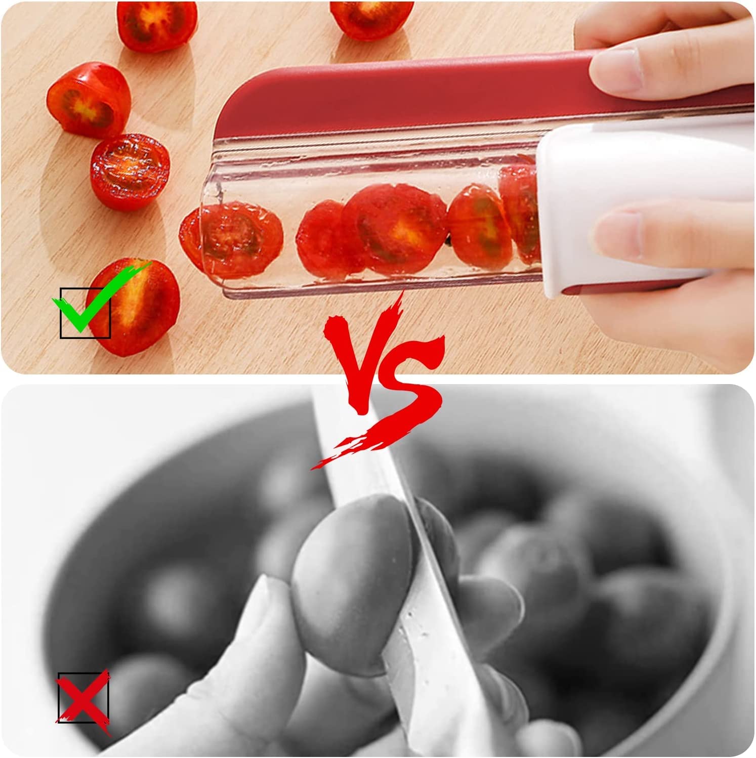 Tomato Grape Cherry Slicer Fru - огляд і ціна Onion Holder Slicer