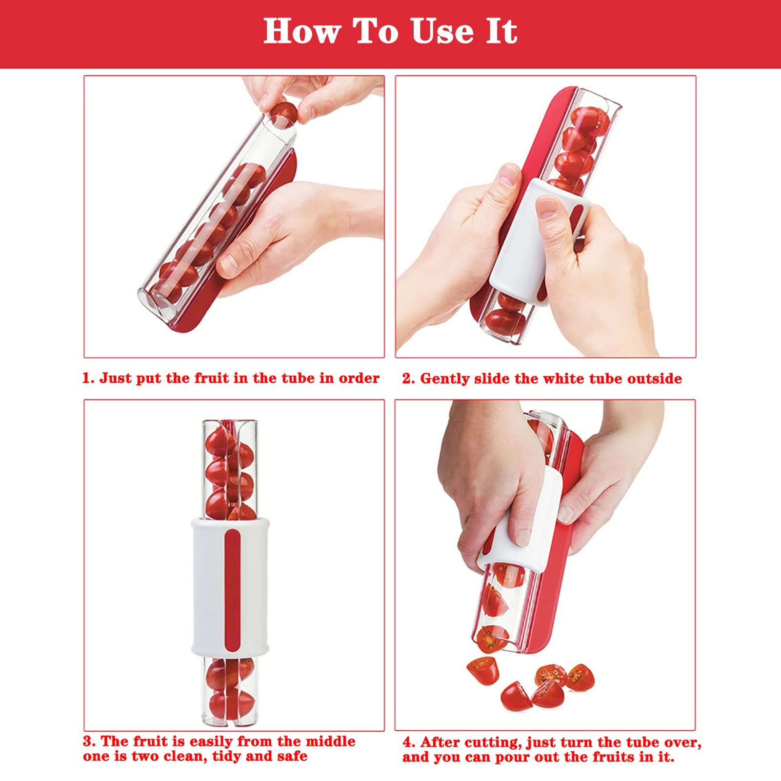 Tomato Grape Cherry Slicer Fru - огляд і ціна Onion Holder Slicer