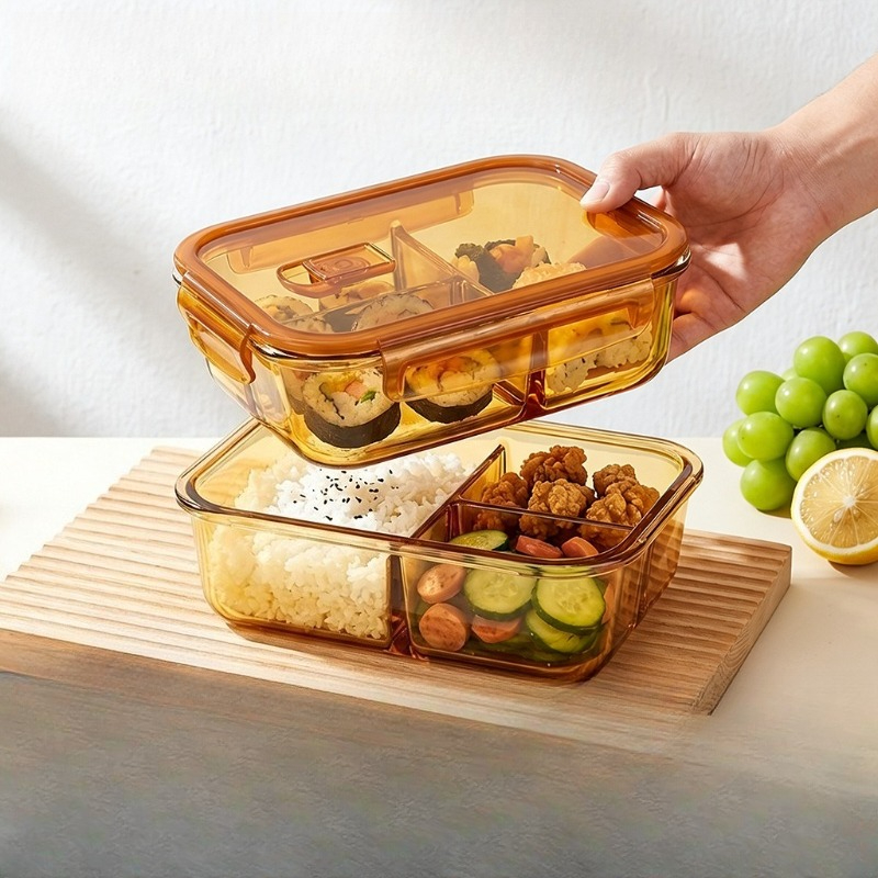 HIGH BOROSILICATE GLASS COMPAR - огляд і ціна Meal Prep Glass Containers Oven Safe