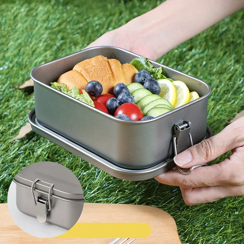 Titanium Lunch Box 800/1200ml  - огляд і ціна Meal Prep For Office